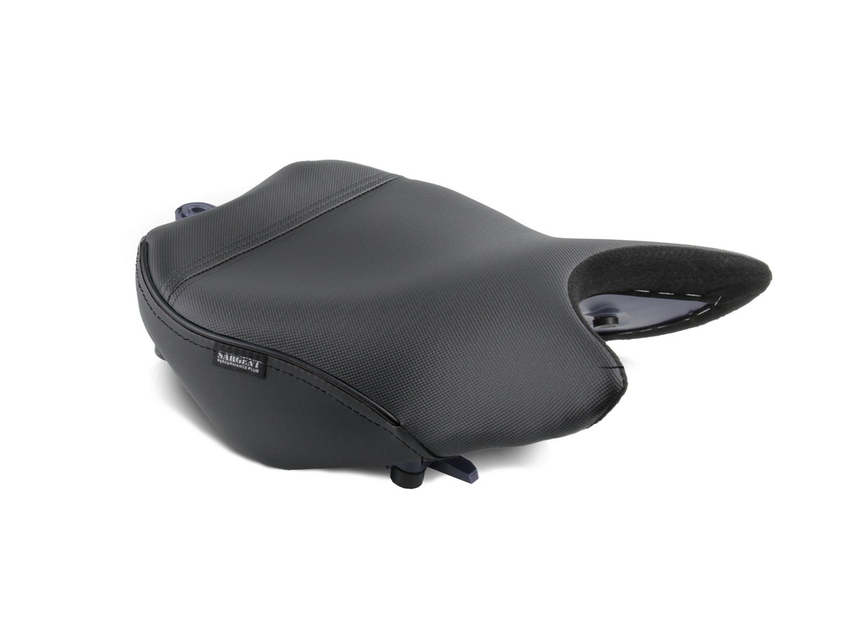 Sargent World Sport Performance Motorcycle Seat for the Suzuki GSX-S 1000GT and GSX-S 1000 GX front only with DTX all black.